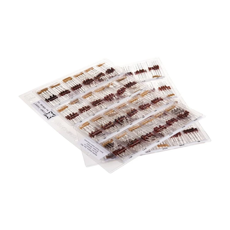 Nova Metal Film Axial Resistor Kit 48 Values 720 Pieces 10 Ω to 1 MΩ CCR-122