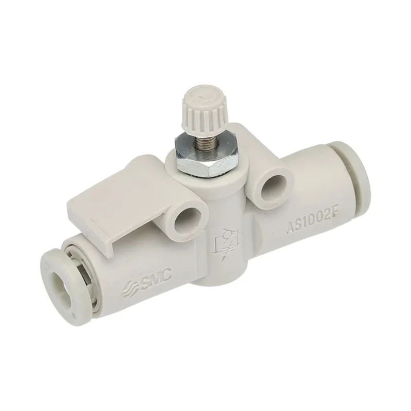 SMC AS Series Speed Controller Flow Controller Tube Nylon 4mm Tube Inlet Outlet, 1 MPa Maximum Pressure AS1002F-04