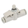 SMC AS Series Speed Controller Flow Controller Tube Nylon 4mm Tube Inlet Outlet, 1 MPa Maximum Pressure AS1002F-04