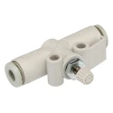 SMC AS Series Speed Controller Flow Controller Tube Nylon 4mm Tube Inlet Outlet, 1 MPa Maximum Pressure AS1002F-04