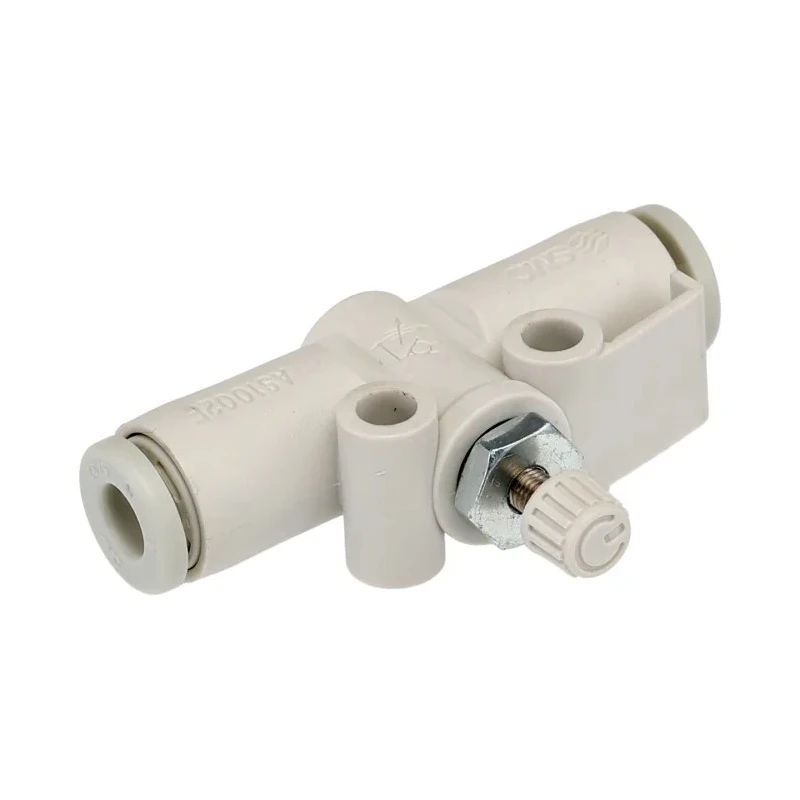 SMC AS Series Speed Controller Flow Controller Tube Nylon 4mm Tube Inlet Outlet, 1 MPa Maximum Pressure AS1002F-04