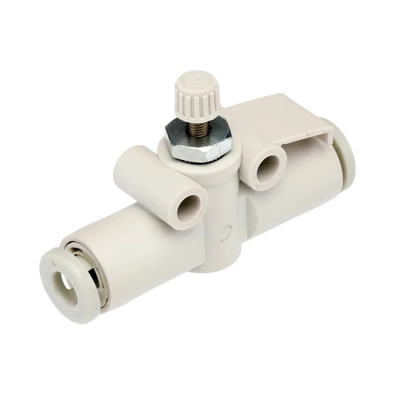 SMC AS Series Speed Controller Flow Controller Tube Nylon 4mm Tube Inlet Outlet, 1 MPa Maximum Pressure AS1002F-04