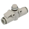 SMC AS Series Speed Controller Flow Controller Tube 8mm Inlet & Outlet Ports, 1 MPa Max Operating Pressure AS2052F-08
