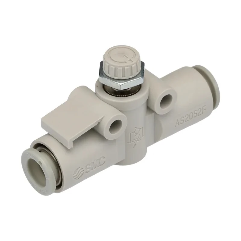 SMC AS Series Speed Controller Flow Controller Tube 8mm Inlet & Outlet Ports, 1 MPa Max Operating Pressure AS2052F-08