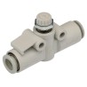 SMC AS Series Speed Controller Flow Controller Tube 8mm Inlet & Outlet Ports, 1 MPa Max Operating Pressure AS2052F-08