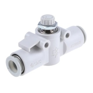 SMC AS Series Speed Controller Flow Controller Tube 10mm Tube Connection AS3002F-10