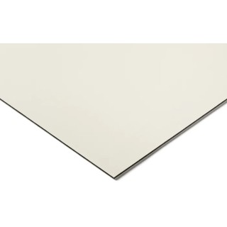 Eurosign Black White Polycarbonate Plastic Sheet 1.3 m x 500 mm x 1.5 mm 748-1305