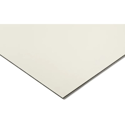 Eurosign Black White Polycarbonate Plastic Sheet 1.3 m x 500 mm x 1.5 mm 748-1305