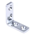 ROCA Stainless Steel Mounting Bracket 30x12 mm 4-Hole Bracket for Chairs, Cladding Uprights, Trusses, Rafter Anchors 749-1686
