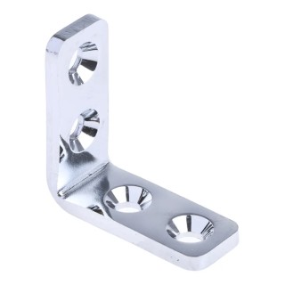 ROCA Stainless Steel Mounting Bracket 30x12 mm 4-Hole Bracket for Chairs, Cladding Uprights, Trusses, Rafter Anchors 749-1686