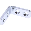 ROCA Stainless Steel Mounting Bracket 30x12 mm 4-Hole Bracket for Chairs, Cladding Uprights, Trusses, Rafter Anchors 749-1686