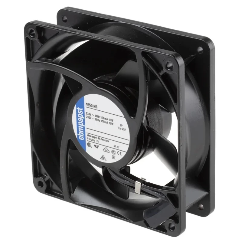 ebm-papst 4000 N Series Axial Fan 230V AC 19W 160 m³/h 2650rpm IP54 119mm x 119mm x 38mm 