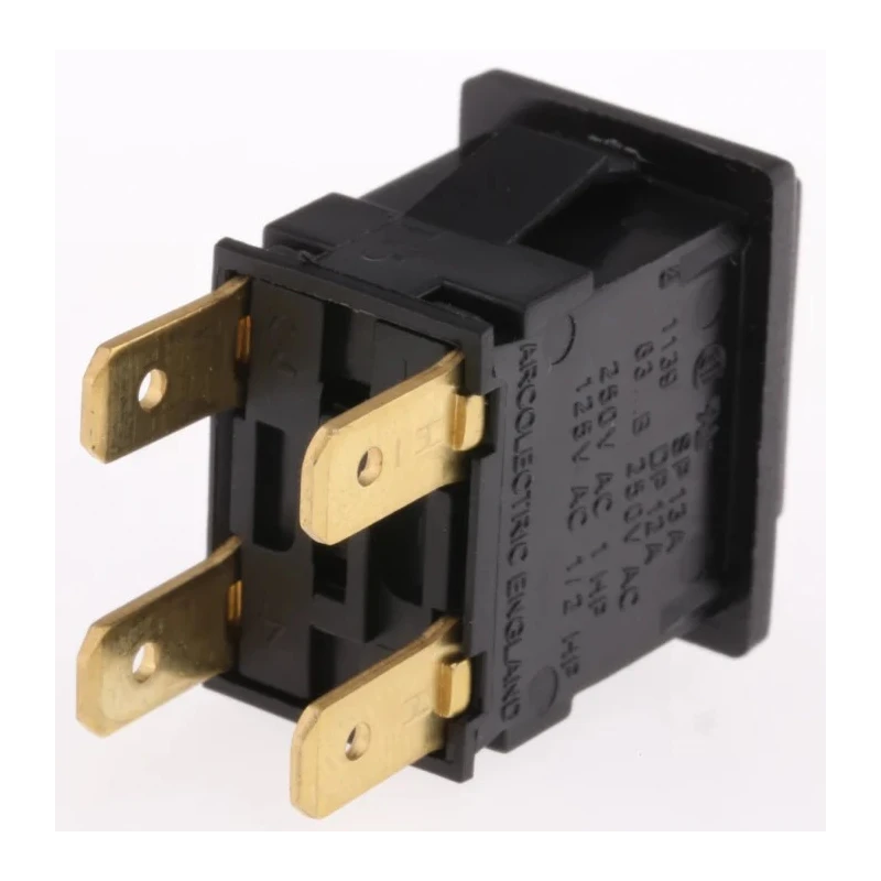 Arcolectric (Bulgin) Ltd 8300 Series Miniature Momentary Push Button Switch, Panel Mount, DPDT, IP65, 12.9 mm H8351ABAAAB