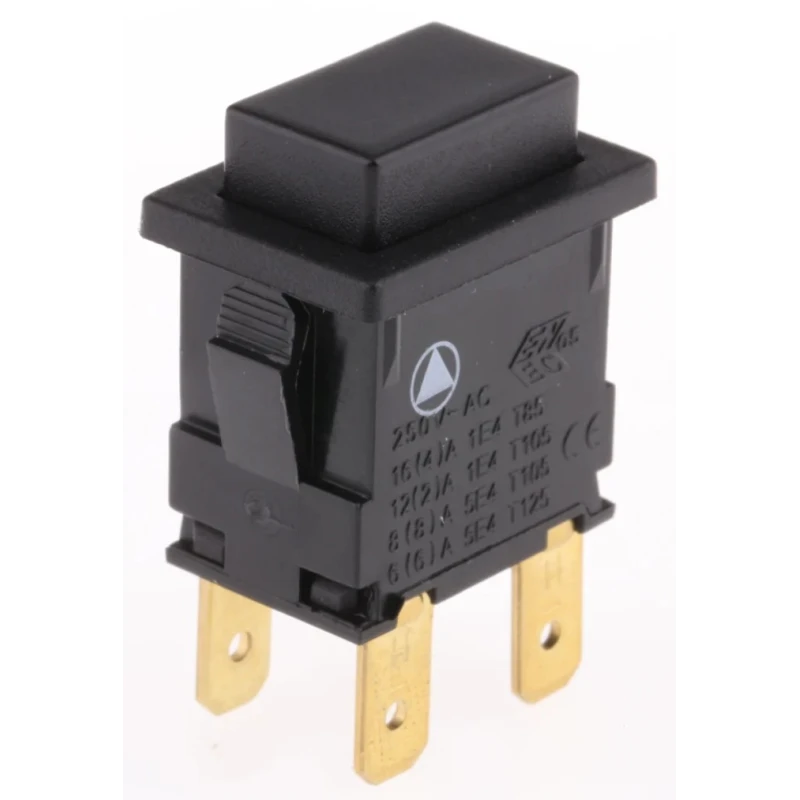 Arcolectric (Bulgin) Ltd 8300 Series Miniature Momentary Push Button Switch, Panel Mount, DPDT, IP65, 12.9 mm H8351ABAAAB