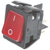 Arcolectric (Bulgin) Ltd DPST Illuminated On-Off Rocker Switch Panel Mount 16A 24V DC Nylon Red Actuator C6053ALNAEB