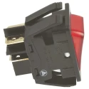 Arcolectric (Bulgin) Ltd DPST Illuminated On-Off Rocker Switch Panel Mount 16A 24V DC Nylon Red Actuator C6053ALNAEB