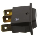 Arcolectric (Bulgin) Ltd SPST Rocker Switch Panel 30x11 mm Nylon Housing 16A 85°C IP40 C1520ALAAEB