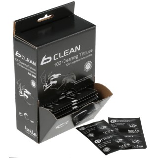 Bolle Safety Lens Cleaning Tissue Box of 100 Tücher Pre-Moistened Antibacterial Anti-Static PACW100