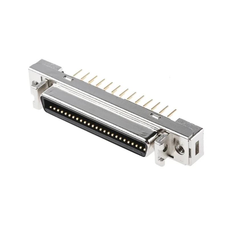 3M PCB Socket 50 Way Straight Through Hole Connector 1.27 mm Pitch Quick Latch Gold Plated Contacts 10250-6212PC