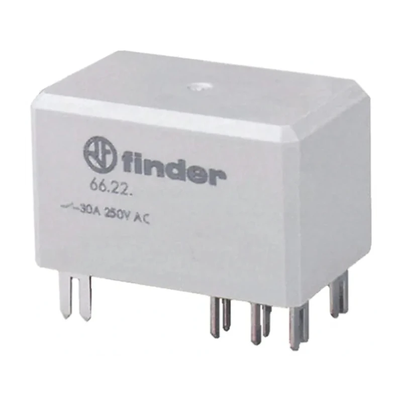 Finder DPST PCB Power Relay, 24V DC Coil, 50A Switching Current, Silver Alloy Contacts 66.22.9.024.0600S