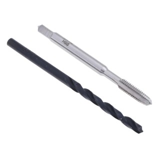 RS PRO Tap & Drill Set M4 x 0.7mm Thread Metric Coarse Standard Hand Tap 53mm Overall Length 749-5682