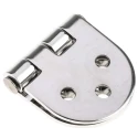 RS PRO Electro Polished Stainless Steel Flap Hinge with Fix Pin and Screw Fixing, 78 mm x 40 mm x 2.5 mm 749-1692