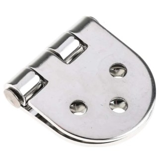 RS PRO Electro Polished Stainless Steel Flap Hinge with Fix Pin and Screw Fixing, 78 mm x 40 mm x 2.5 mm 749-1692