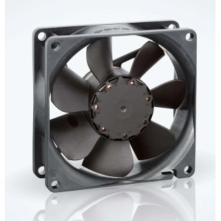 ebm-papst 8400 N Series Axial Fan 12V DC 3W 78 m³/h 280mA Max IP20 80x80x25 mm 