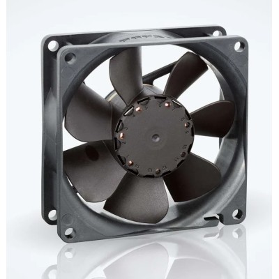 ebm-papst 8400 N Series Axial Fan 12V DC 3W 78 m³/h 280mA Max IP20 80x80x25 mm 