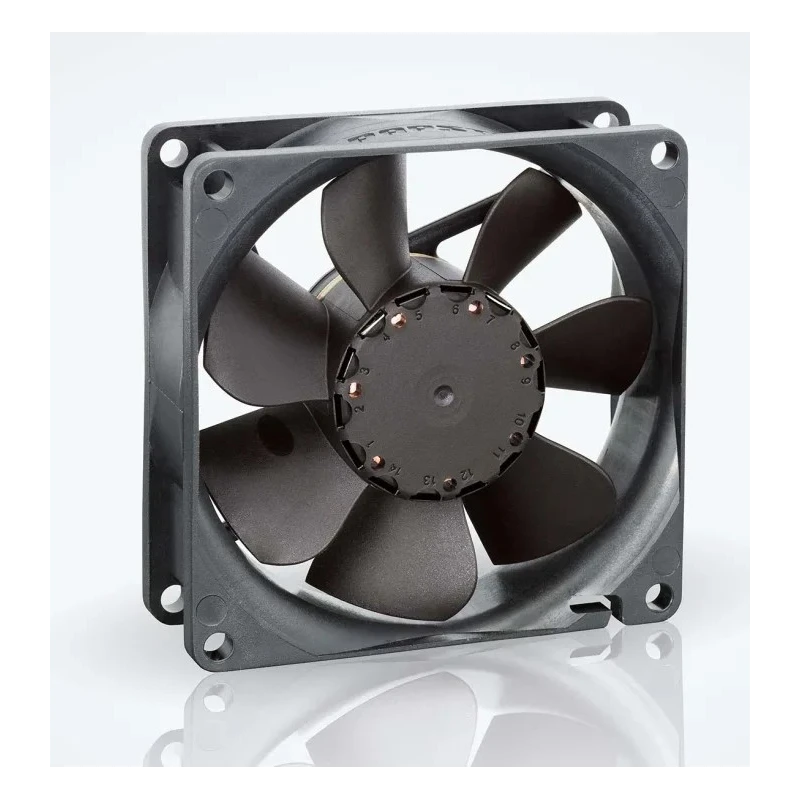 ebm-papst 8400 N Series Axial Fan 12V DC 3W 78 m³/h 280mA Max IP20 80x80x25 mm 