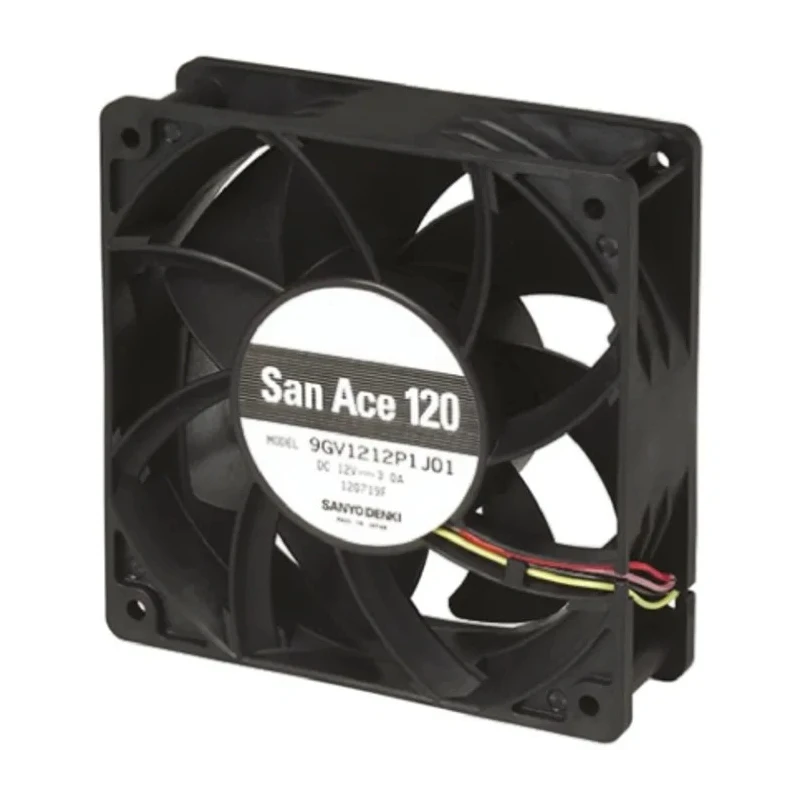 Sanyo Denki San Ace 9S Series Axial Fan 12V DC 2.28W 190mA 120 m³/h 119x119x25 mm 9S1212F4011