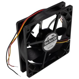 Sanyo Denki San Ace 9S Series 12V DC Axial Fan 120 mm x 120 mm x 25 mm 1.56 W 99.6 m³/h 1850 rpm 9S1212M4011