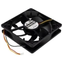 Sanyo Denki San Ace 9S Series 12V DC Axial Fan 120 mm x 120 mm x 25 mm 1.56 W 99.6 m³/h 1850 rpm 9S1212M4011