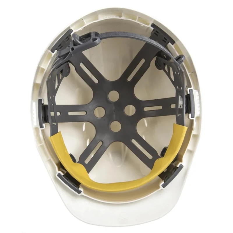 JSP White Ventilated Adjustable Safety Helmet High Performance Polyethylene EN 397 EVO2 