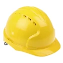 JSP Yellow Ventilated Safety Helmet High Performance Polyethylene Ratchet Adjustable EVO2 