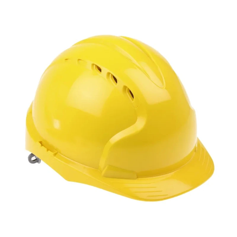 JSP Yellow Ventilated Safety Helmet High Performance Polyethylene Ratchet Adjustable EVO2 
