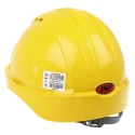 JSP Yellow Ventilated Safety Helmet High Performance Polyethylene Ratchet Adjustable EVO2 