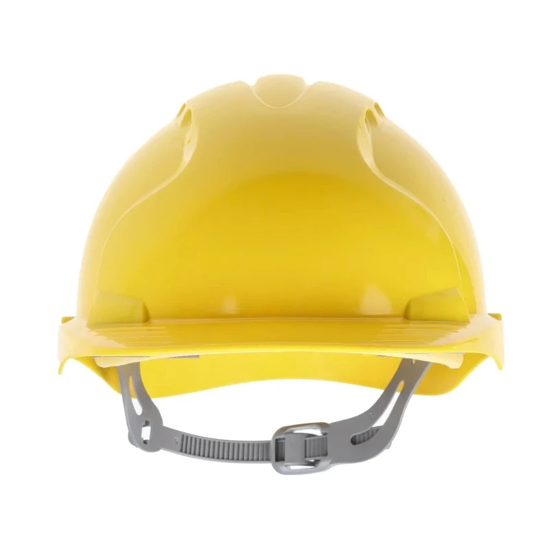 JSP Yellow Ventilated Safety Helmet High Performance Polyethylene Ratchet Adjustable EVO2 