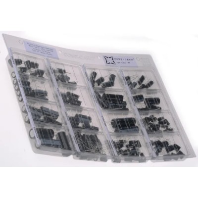 Nova Through Hole Aluminium Capacitor Kit 167, 16V to 63V, 10μF to 4700μF CCC-17