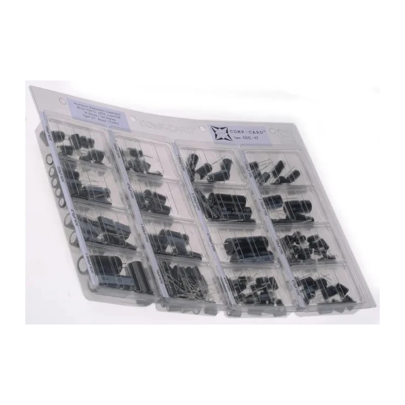 Nova Through Hole Aluminium Capacitor Kit 167, 16V to 63V, 10μF to 4700μF CCC-17