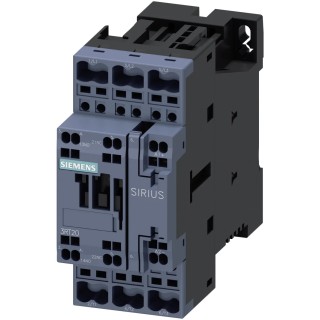 Siemens Size S0, 3RT2 Contactor, 110V AC Coil, 3-Pole, 25 A, 11 kW 400V AC, 3 NO Contacts 3RT2026-2KF40