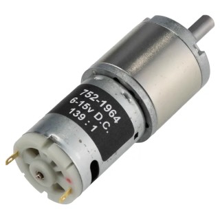 RS PRO Geared DC Motor 7.98 W 15V dc 6 V dc 78.4 g.cm Torque 112 rpm 6 mm Shaft Diameter 752-1964