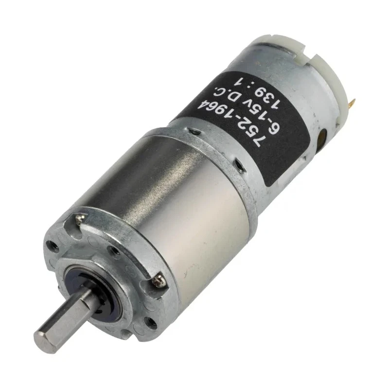 RS PRO Geared DC Motor 7.98 W 15V dc 6 V dc 78.4 g.cm Torque 112 rpm 6 mm Shaft Diameter 752-1964