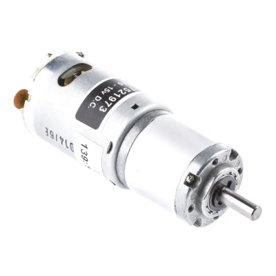 RS PRO Geared DC Motor, 21.2 W, 15V dc, 4.5V dc, Planetary Gearhead, 6000 rpm, 6 mm Shaft Diameter 752-1973