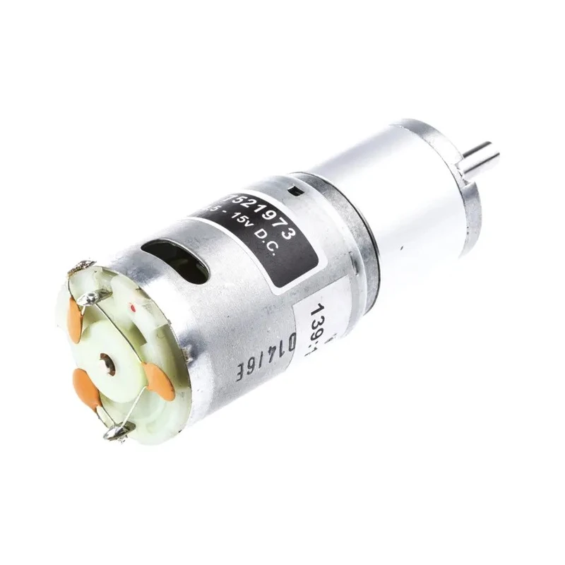 RS PRO Geared DC Motor, 21.2 W, 15V dc, 4.5V dc, Planetary Gearhead, 6000 rpm, 6 mm Shaft Diameter 752-1973