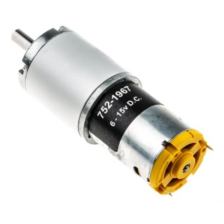 RS PRO Geared DC Motor, 7.98 W, 15V dc / 6V dc, Planetary Gearhead, 264:1 Ratio, 41 RPM, 6 mm Shaft Diameter 752-1967