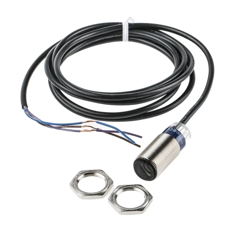 Telemecanique Sensors Through Beam Photoelectric Sensor, Barrel Style, 15 m Detection Range, Solid State Output XUB2BKSNL2T