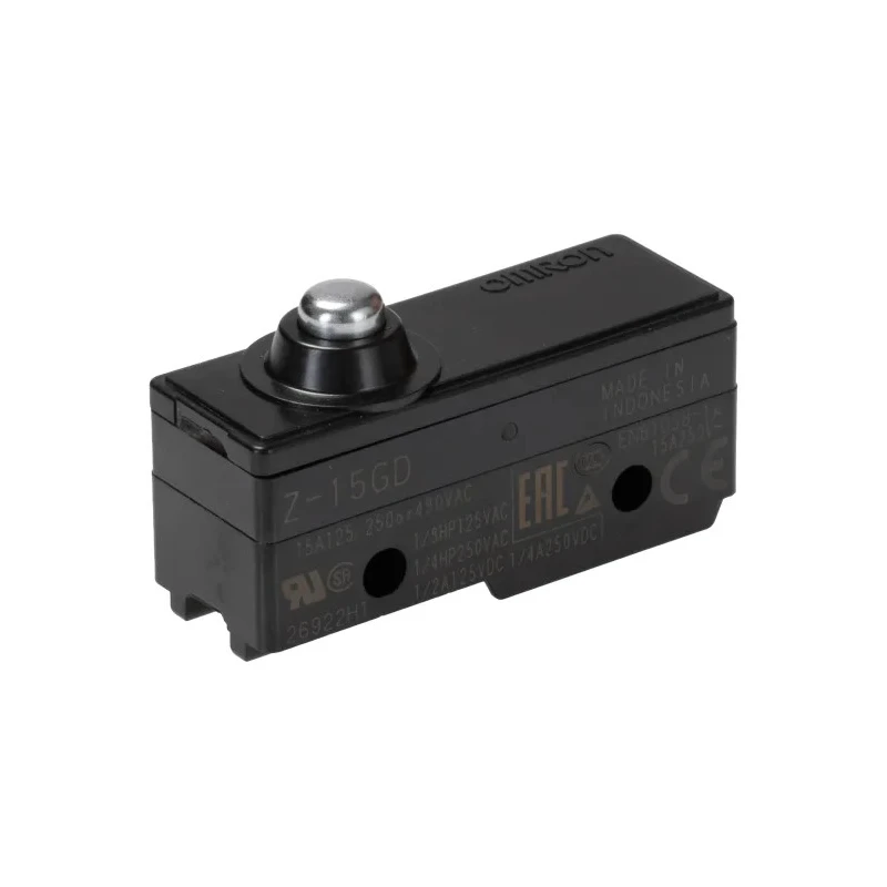 Omron Z Series Plunger Limit Switch SPDT Thermosetting Resin Housing 500V AC 15A IP00 