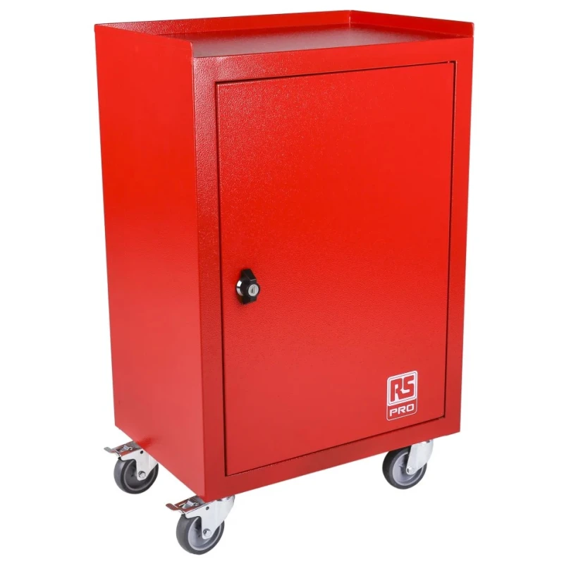 RS PRO Wheeled Tool Cabinet, Steel, Dimensions 310mm x 450mm x 730mm, Weight 12kg 753-1598