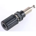 Schutzinger Black 36A Binding Post with Brass Contacts and Nickel Plating 4 mm Hole Diameter POL 6718 / SW